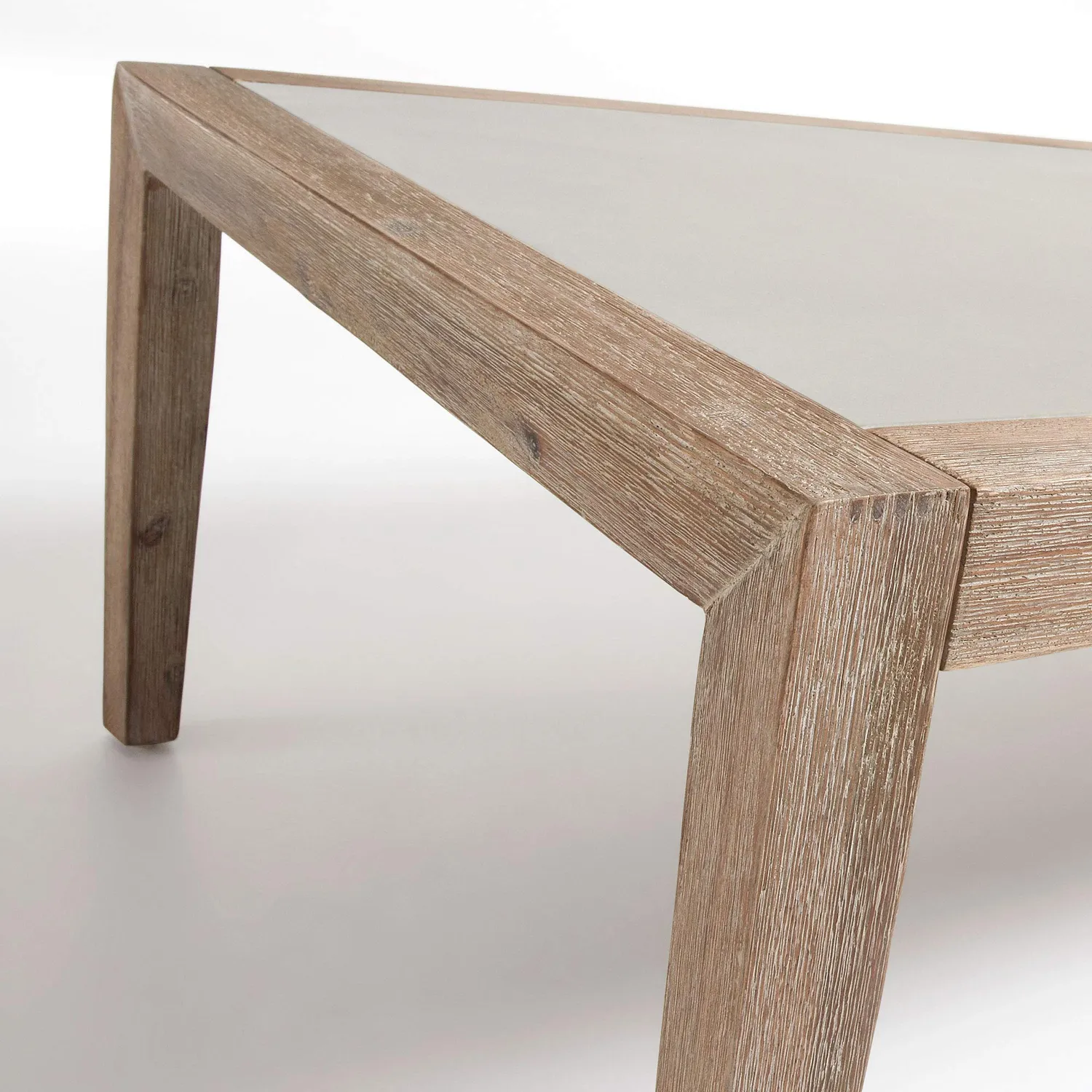 Kave Home Vetter Couchtisch 120x70 Zement Eukalyptus