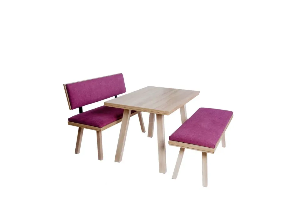 Kundler Home Die Zeitlose Essgruppe Set mit A-Beinen