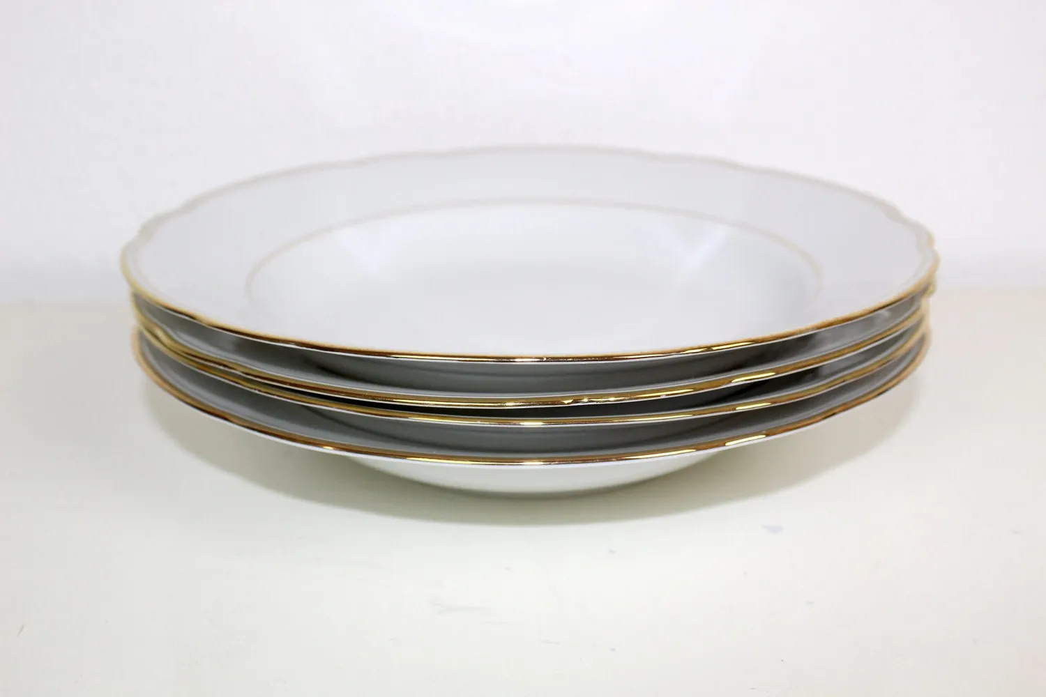 Mon Ami(e) Vintage Goldrand Suppenteller Porzellan 23 cm
