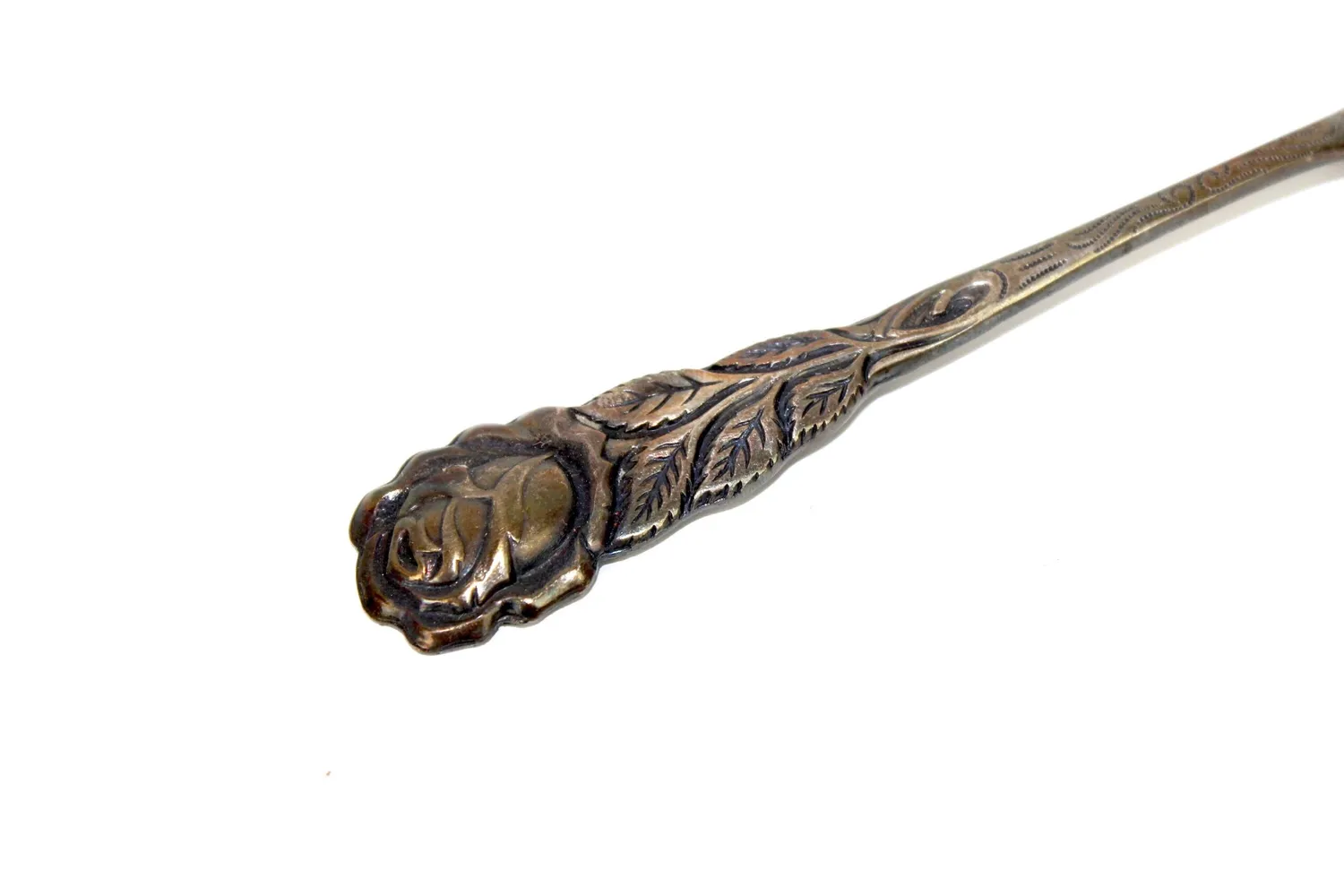 Mon Ami(e) Vintage Sahnelöffel versilbert Rosengriff 13,5 cm