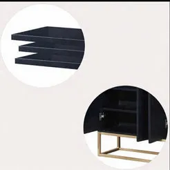 In And OutdoorMatch Sideboard 120x30x80 weiß 4-türig