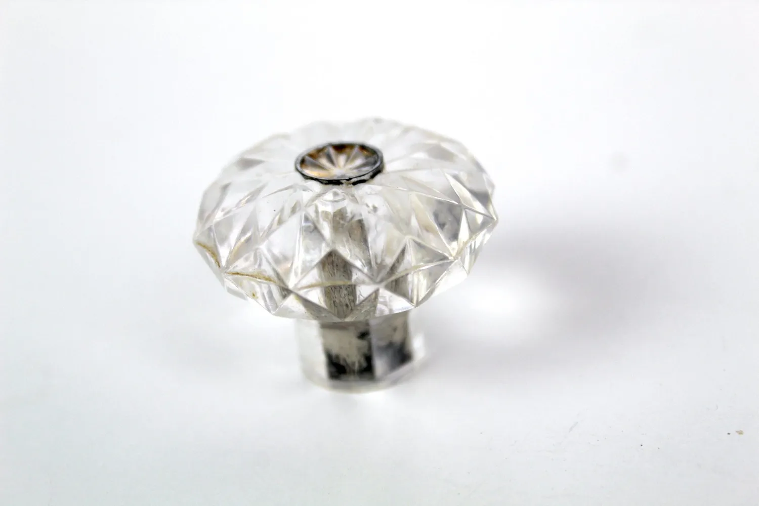 Mon Ami(e) Vintage Möbelknöpfe transparent Kunststoff 10 Stück 3,2cm